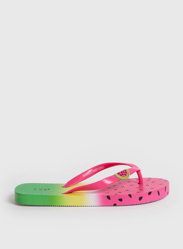 Watermelon Flip Flops 8-9 Infant